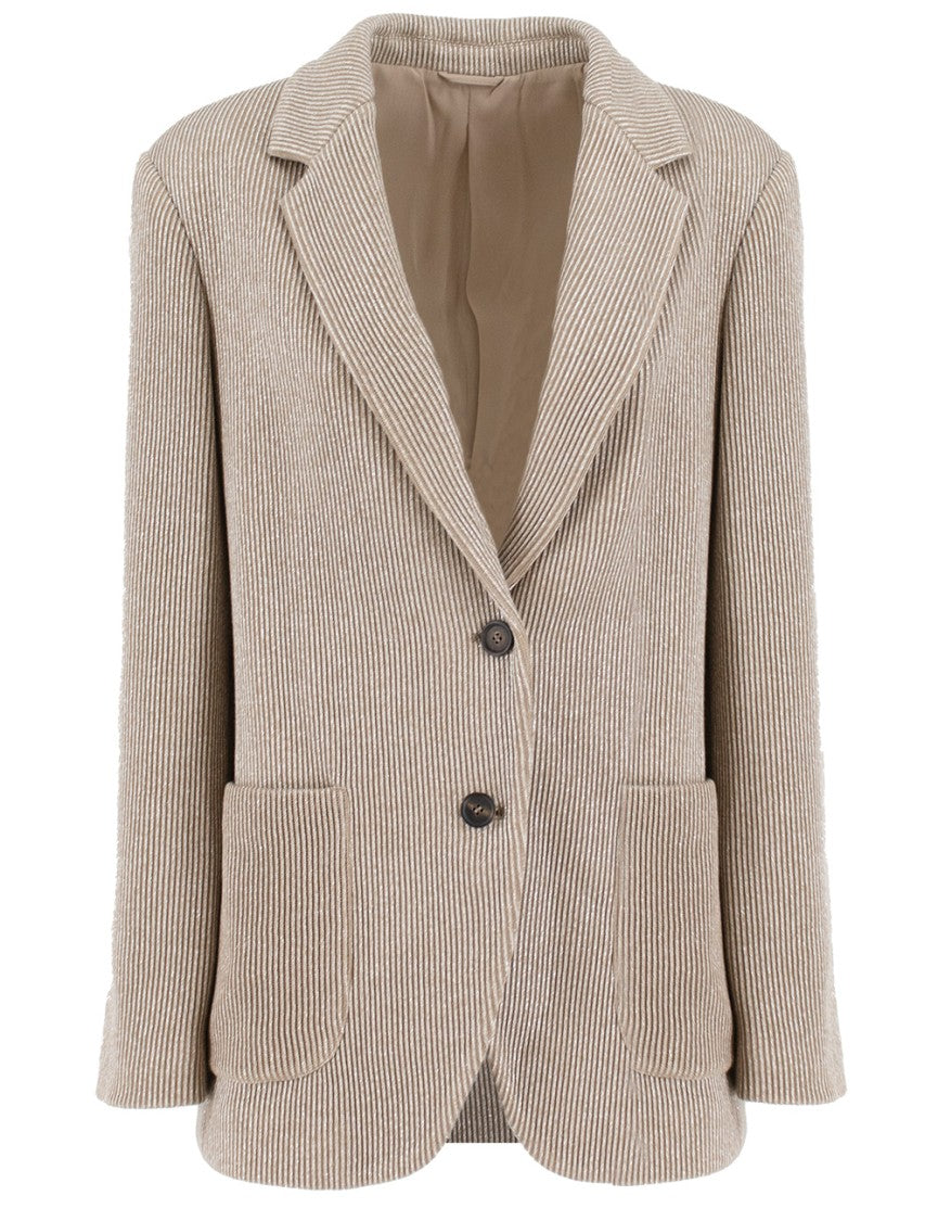 Brunello Cucinelli Cotton And Viscose Knit Jacket