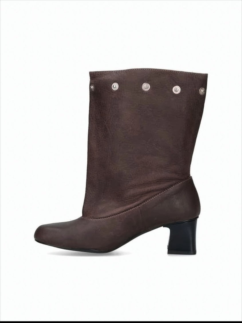 Paloma Wool Convertible Mid-Calf Boots With Silver Snap Details