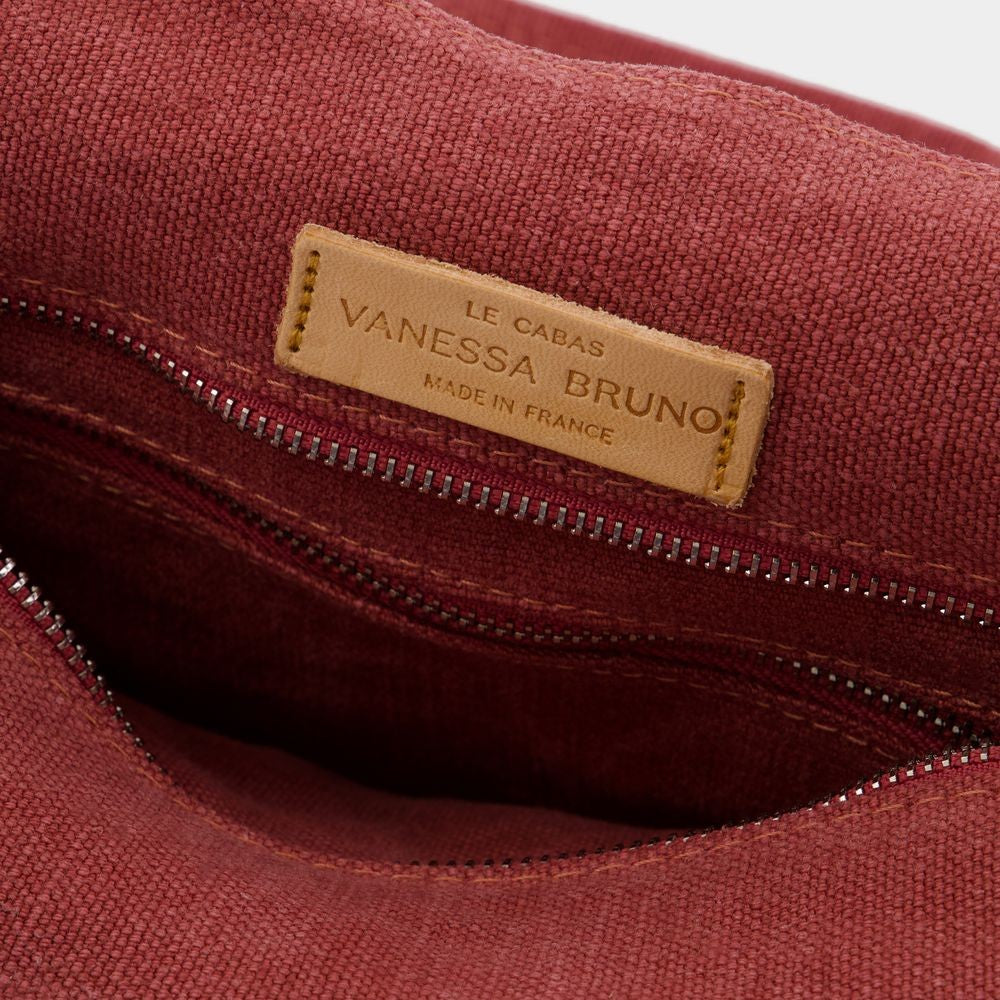 Vanessa Bruno Shopping Bag L - Linen - Pink