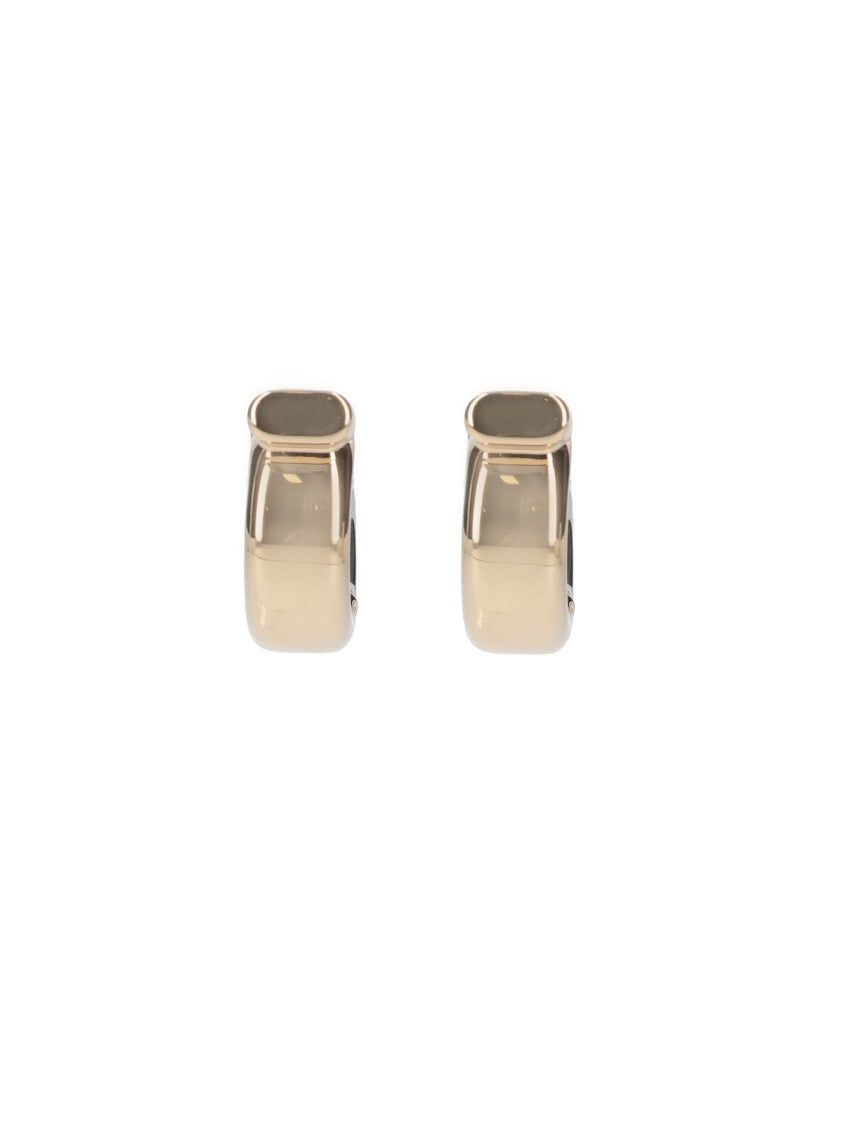 Ferragamo "Gancini" Earrings – Palladium/Gold