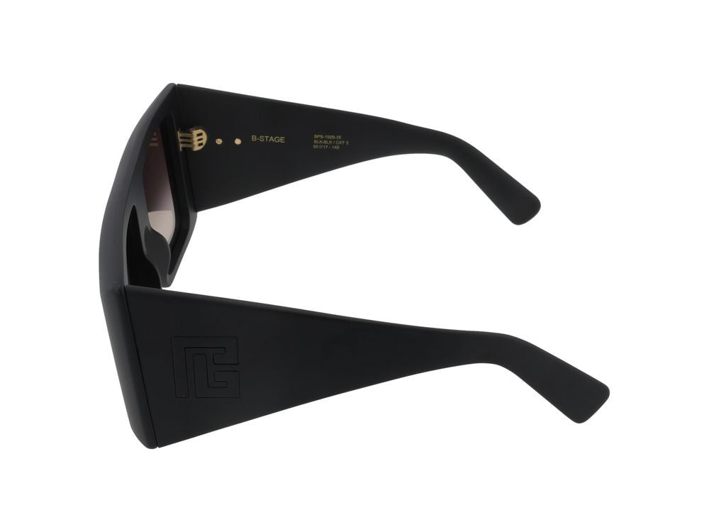 Balmain Black B-Stage Acetate Square Sunglasses
