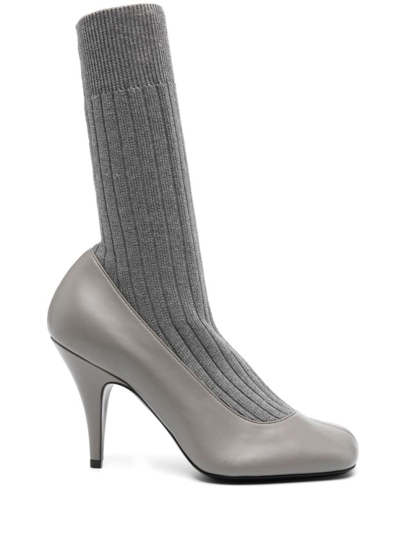 Phoebe Philo Dark Grey Stiletto Sock Pump