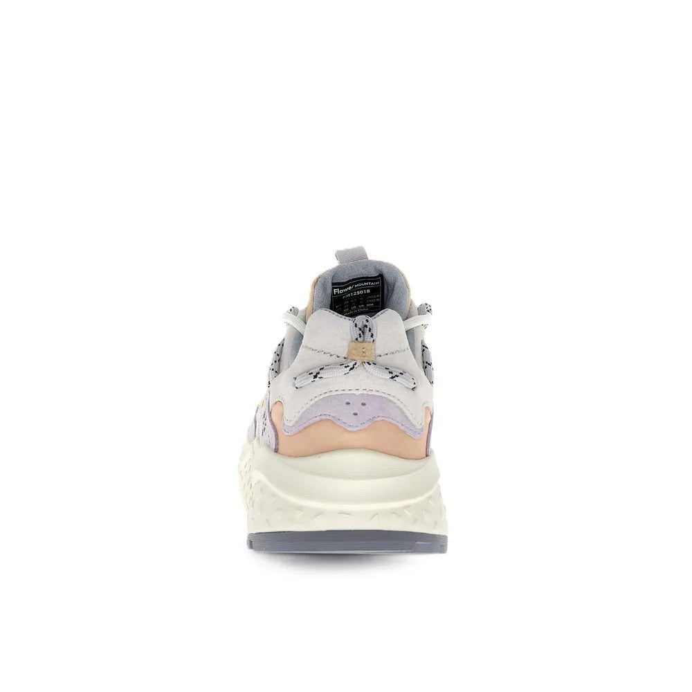 Flower Mountain Fashion-Forward Chunky Sneakers With Suede And Mesh Panels