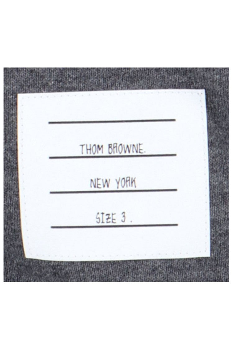 Thom Browne Zip-Up Hoodie With Striped Sleeves