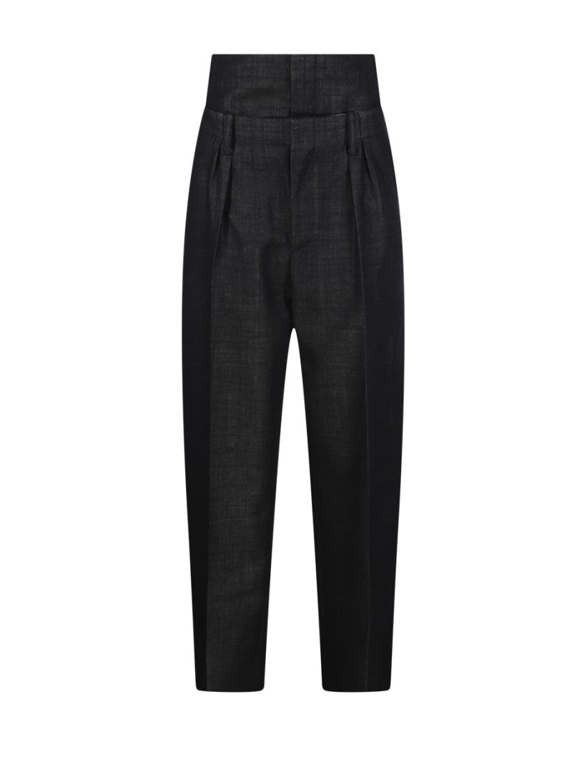 Victoria Beckham Double Waistband Detail Trouser
