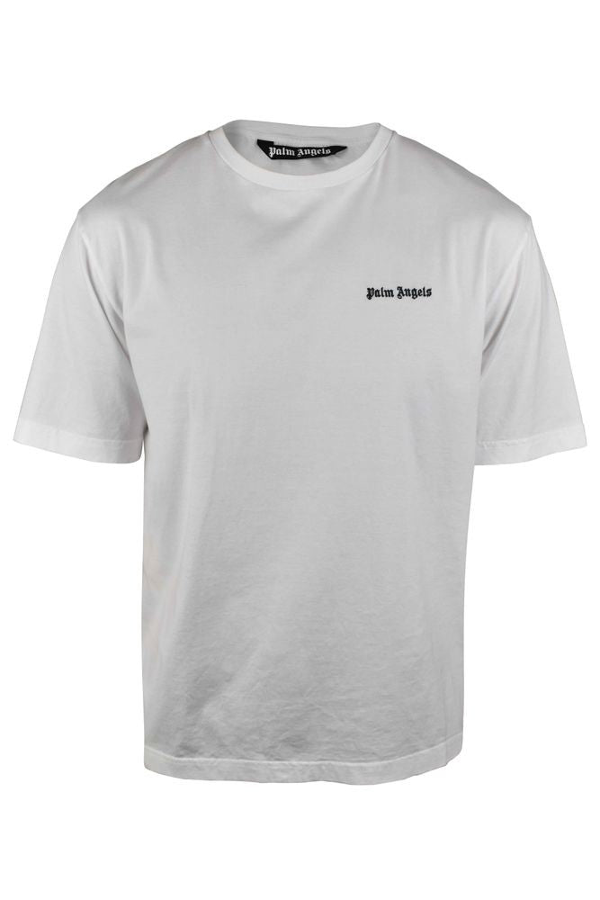 Palm Angels Relaxed Fit Cotton T-Shirt With Embroidered Logo