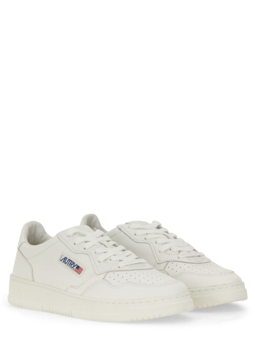Autry Medalist Low Perforated Goat Leather Sneakers