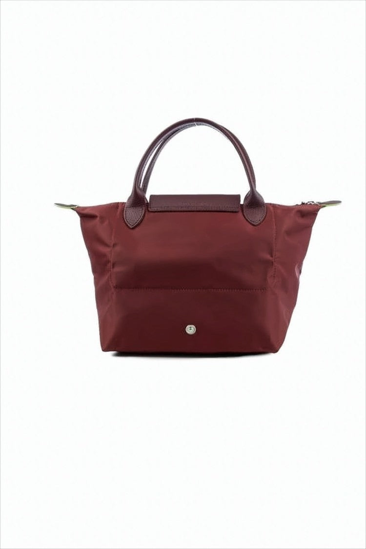 Longchamp Trapezoidal Tote Bag In Glossy Nylon