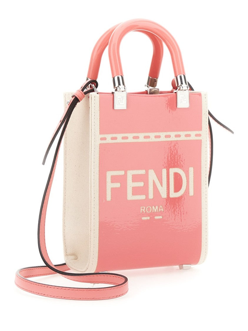 Fendi Vibrant Mini Bag With Rigid Plexiglass Handle