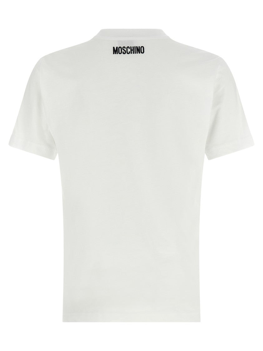 Moschino Cotton Jersey T-Shirt With Bold Embroidery