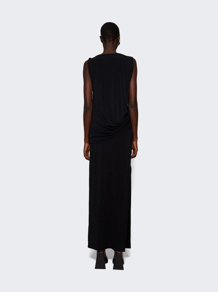 Jacquemus Peplo Long Dress Black