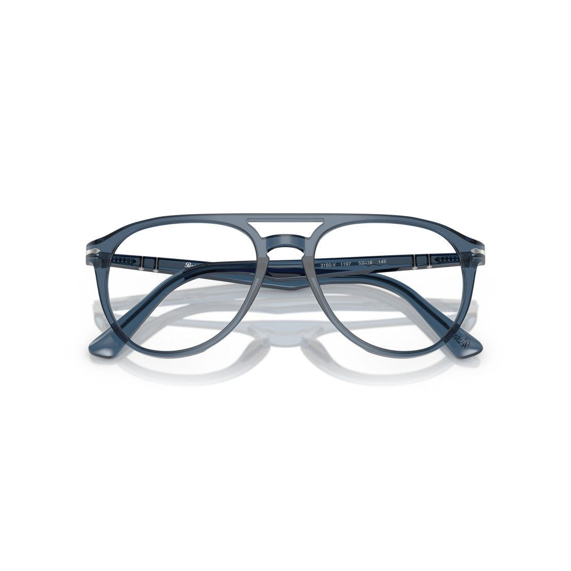 Persol 0Po3160v Translucent Acetate Aviator Sunglasses With Double Bridge