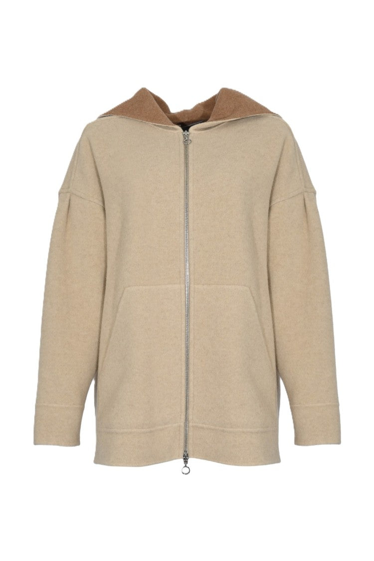 Max Mara Timeless Relaxed-Fit Jacket With Contrasting Hood