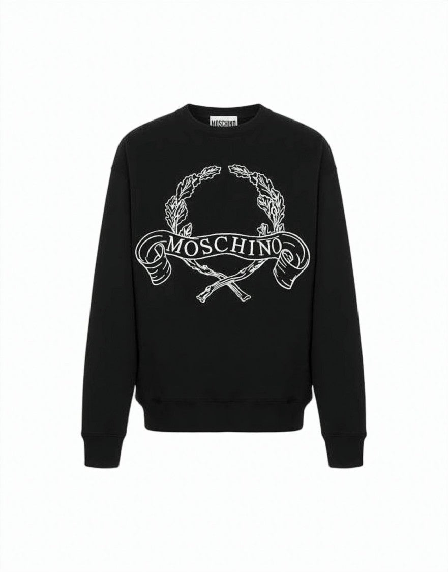 Moschino Long-Sleeved Graphic Logo Sweatshirt