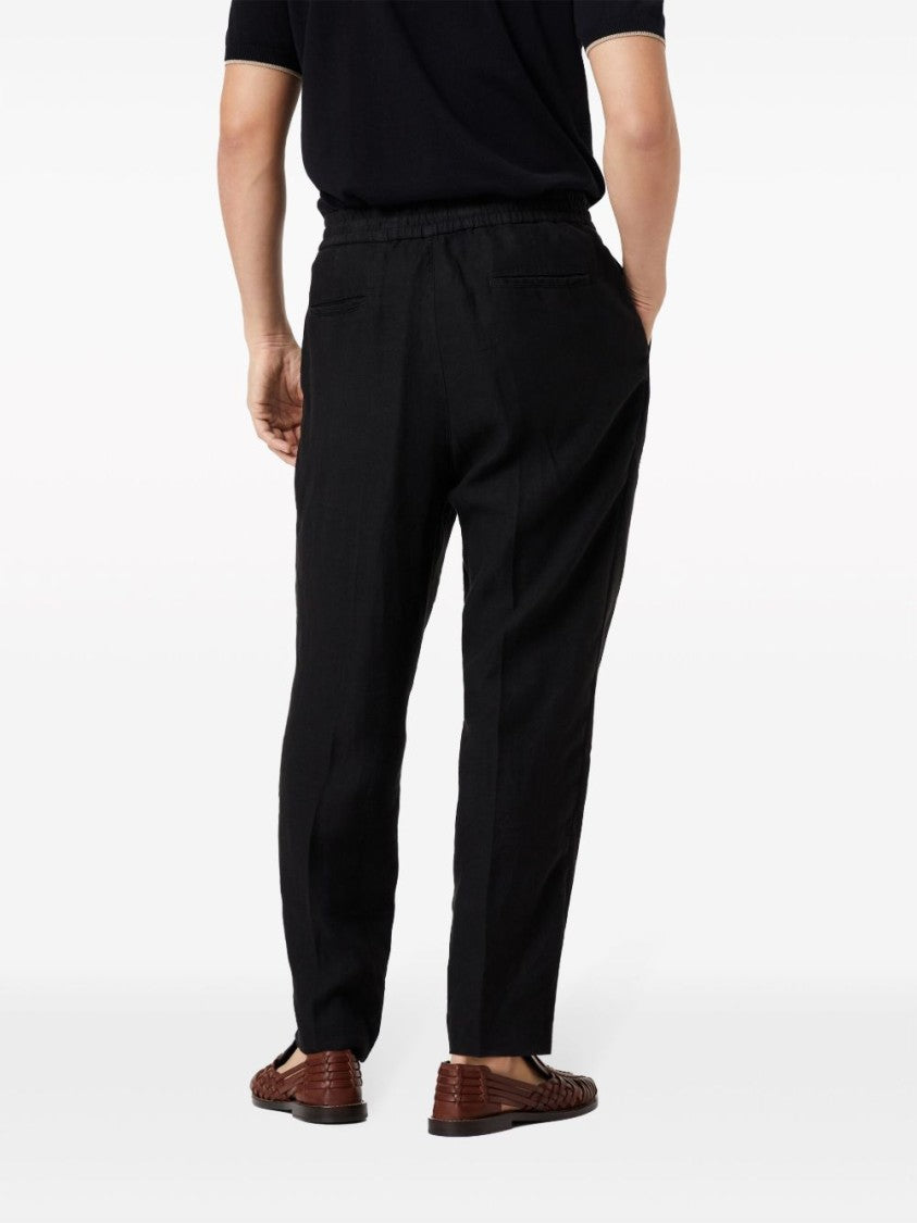 Brunello Cucinelli Straight Leg Trousers With Elasticated Waistband