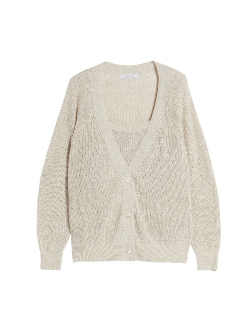 Max Mara Textured Knit Twinset With Cardigan