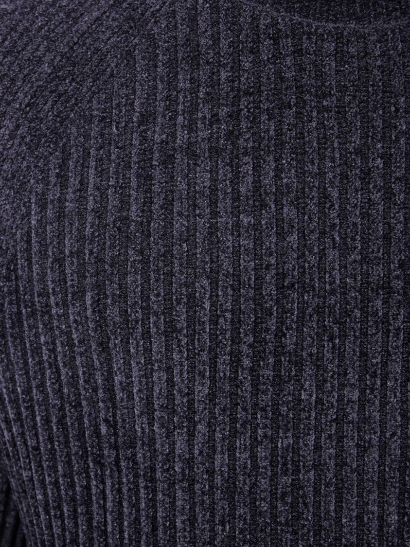 Rrd Fitted Black Sweater With High Turtleneck