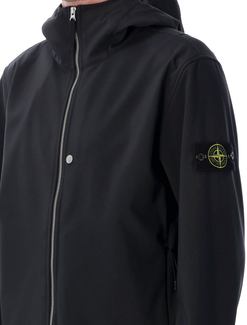 Stone Island Soft Shell-R_E.Dye Technology Light Hooded Jacket