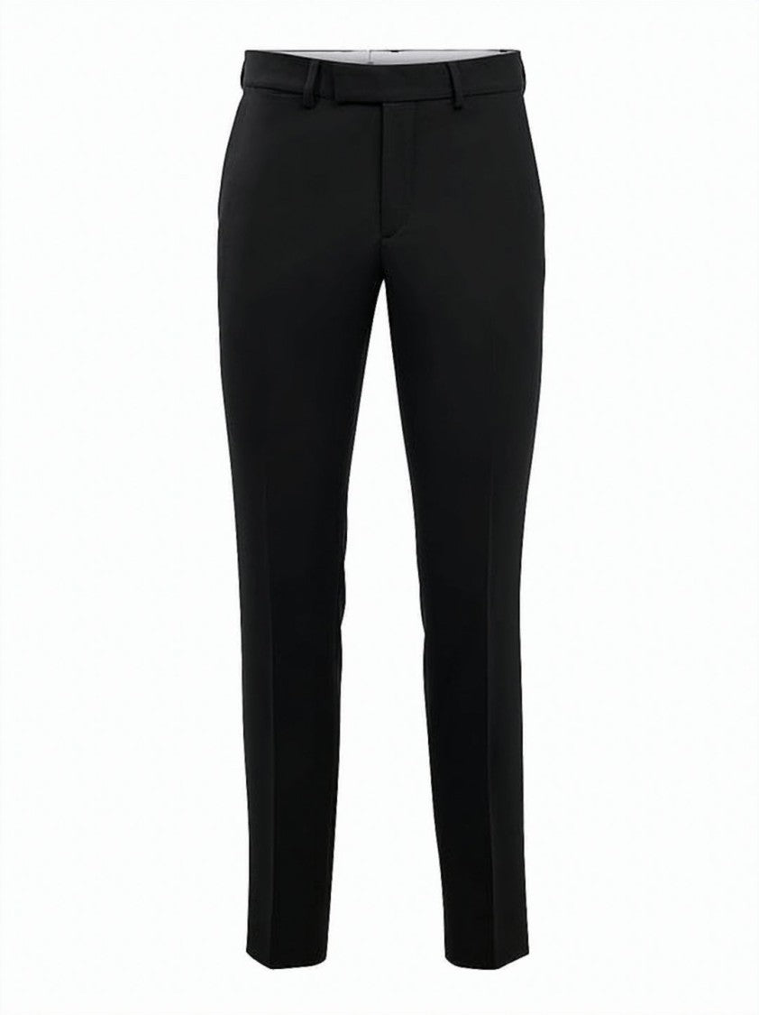 J Lindeberg Tailored Straight Pants With Mid-Rise Waist And Belt Loops