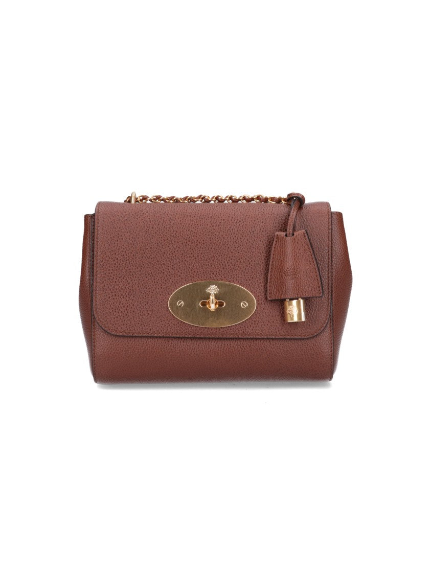 Mulberry Brown Oak Grain Leather Flap Bag