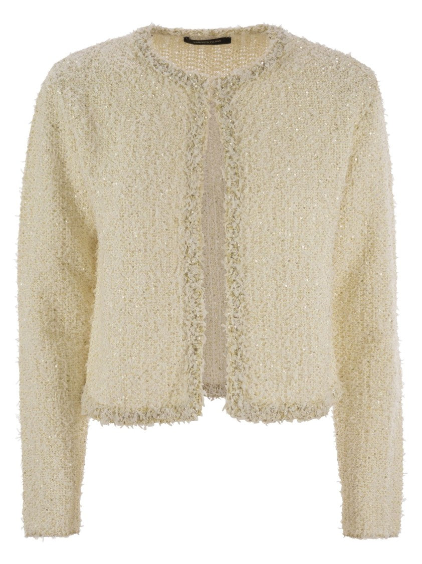Fabiana Filippi Tweed-Effect Yarn Cardigan
