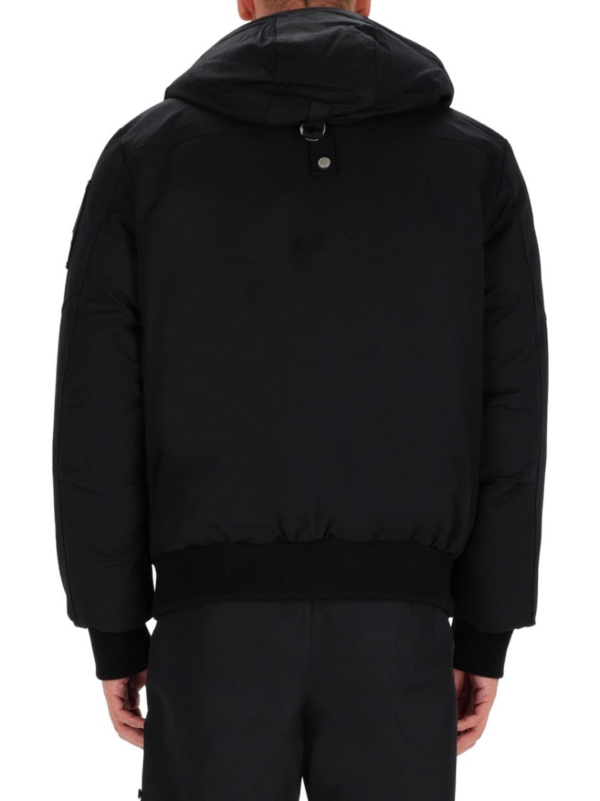 Moose Knuckles Ballistic Neoshear Hooded Cotton-Blend Bomber Jacket