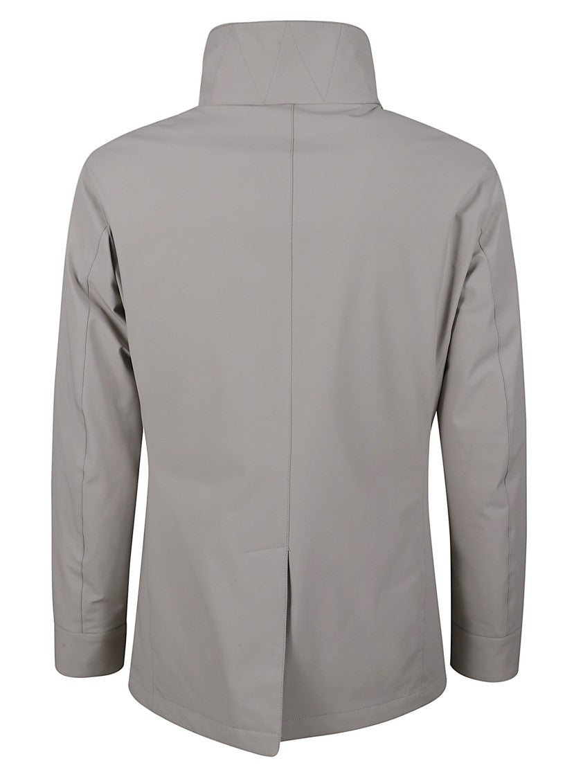 Duno Bi-Stretch Fabric Peacoat With Detachable Bib And Reflective Details