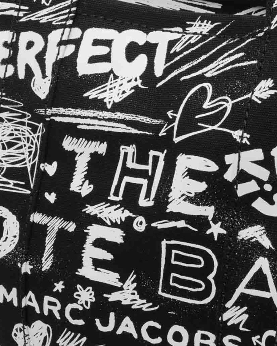 Marc Jacobs Medium Tote Bag With Graffiti Scribbles By Marc Jacobs