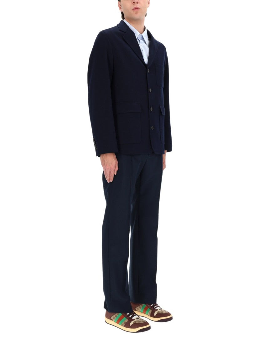 Gucci Straight-Leg Technical Panama Pants With Tailored Details