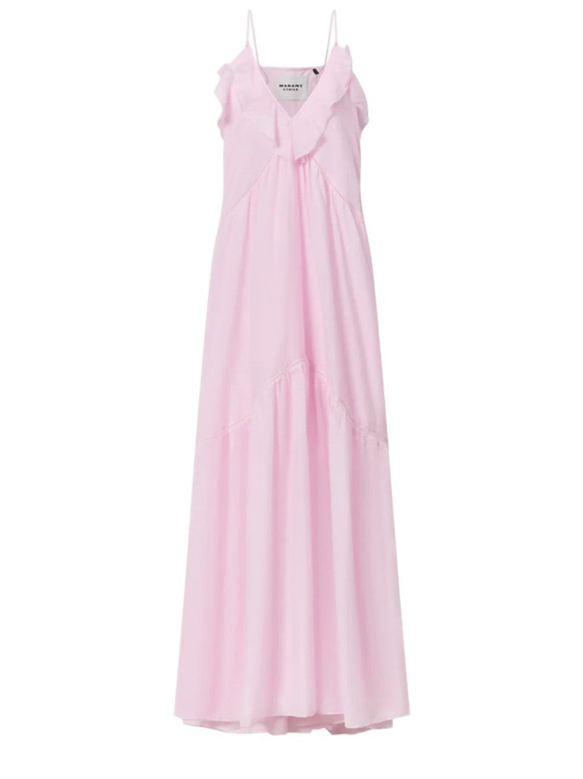 Isabel Marant Étoile Pink Vasma Cotton Blend Dress