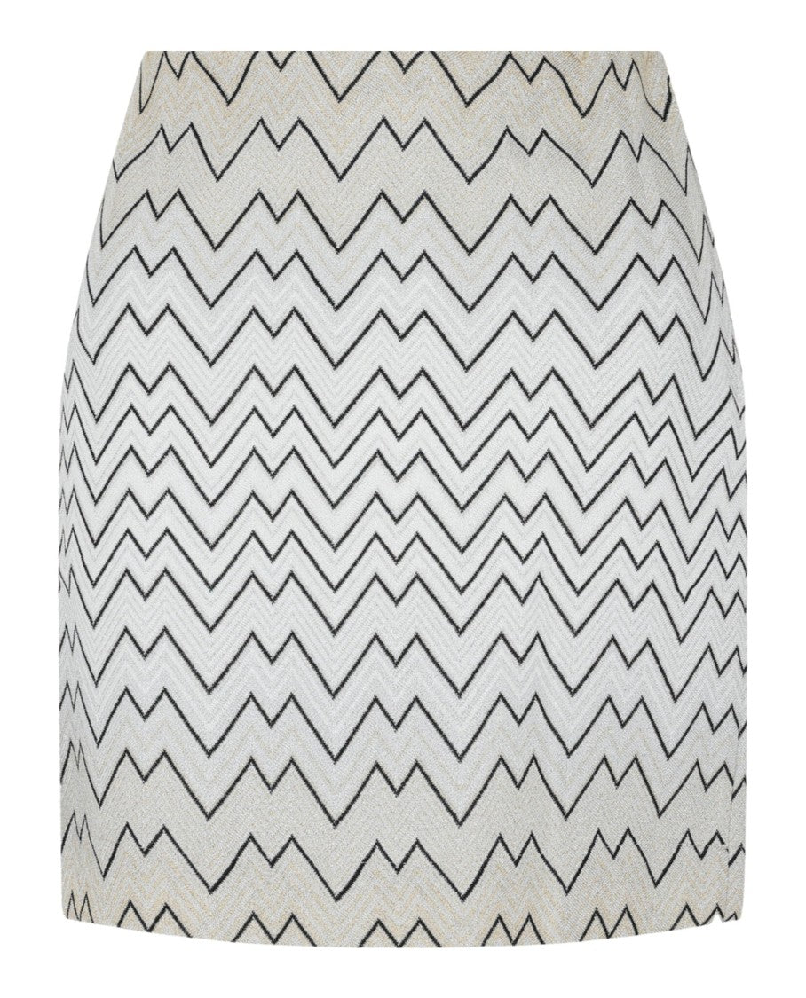 M Missoni Chevron Print Mini Skirt