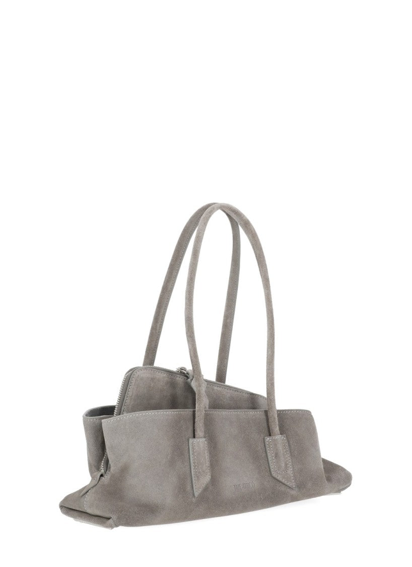 The Attico La Passeggiata Small Suede Leather Shoulder Bag