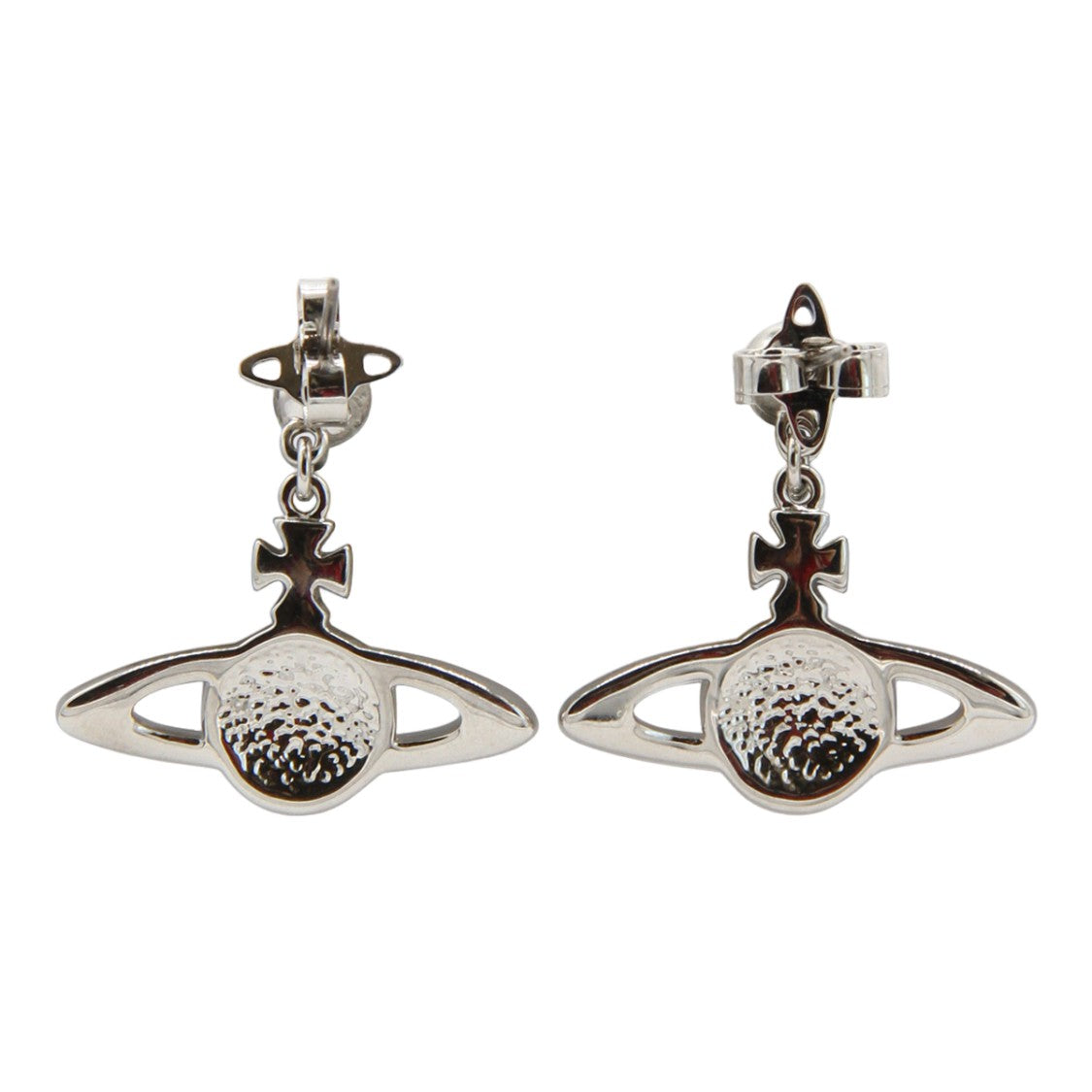 Vivienne Westwood Orb And Cross Design Earrings