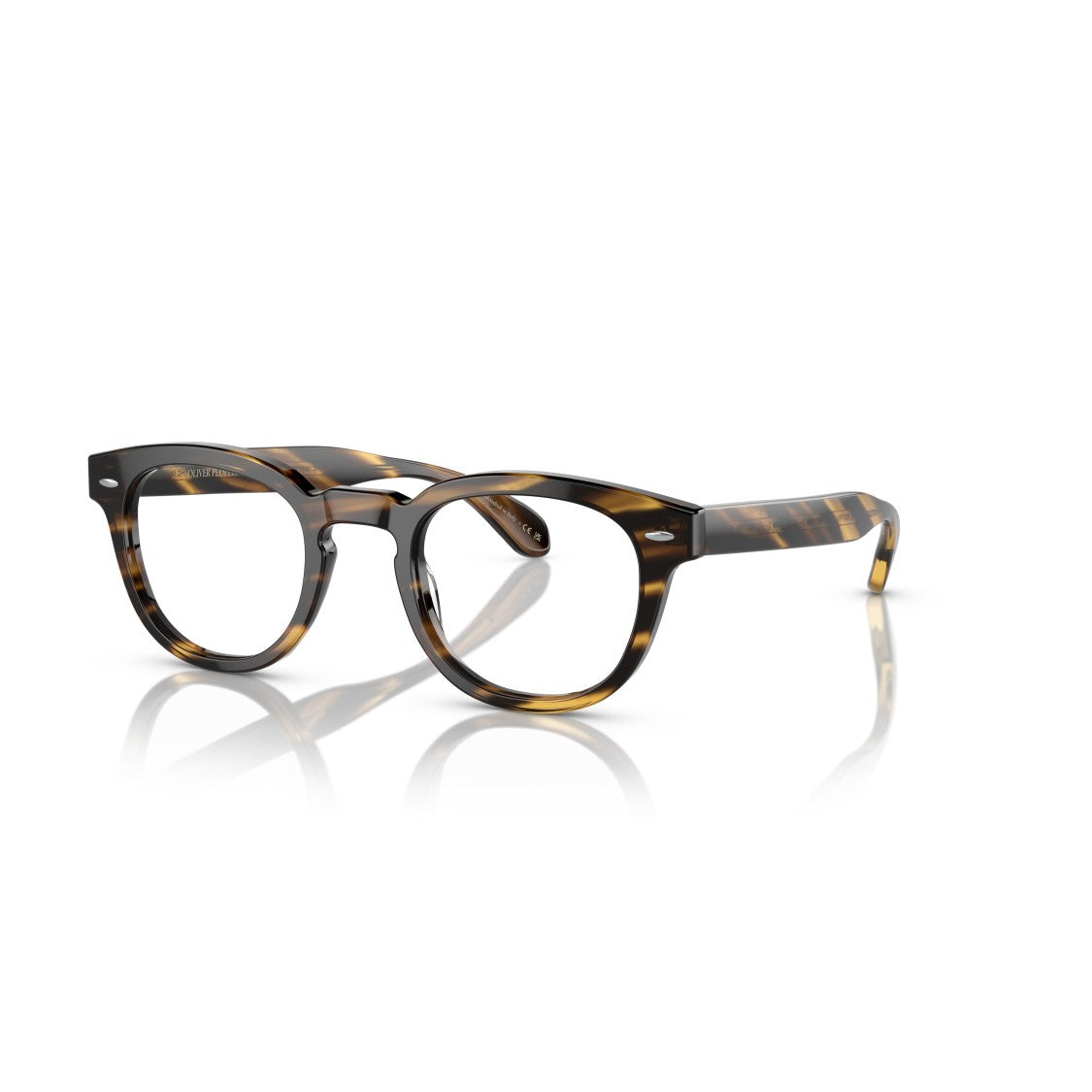 Oliver Peoples 0Ov5036 Round Tortoiseshell Frame Eyeglasses With Keyhole Bridge