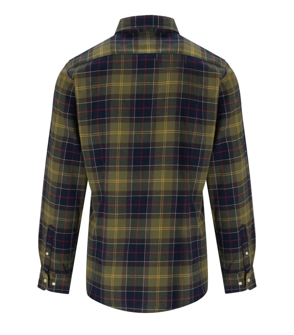 Barbour Fortrose Tartan Green Blue Shirt