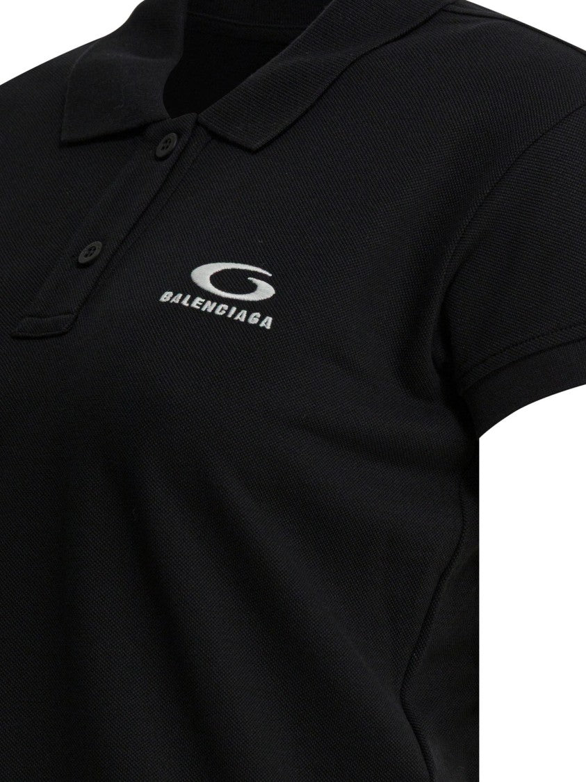 Balenciaga Boxy Fit Cotton Polo Shirt With Classic Collar