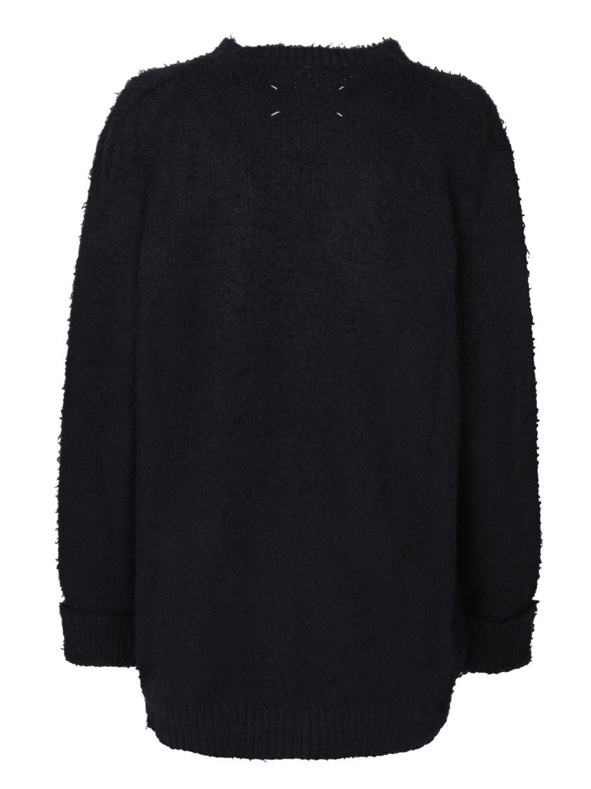 Maison Margiela Black Cotton Blend Knitwear