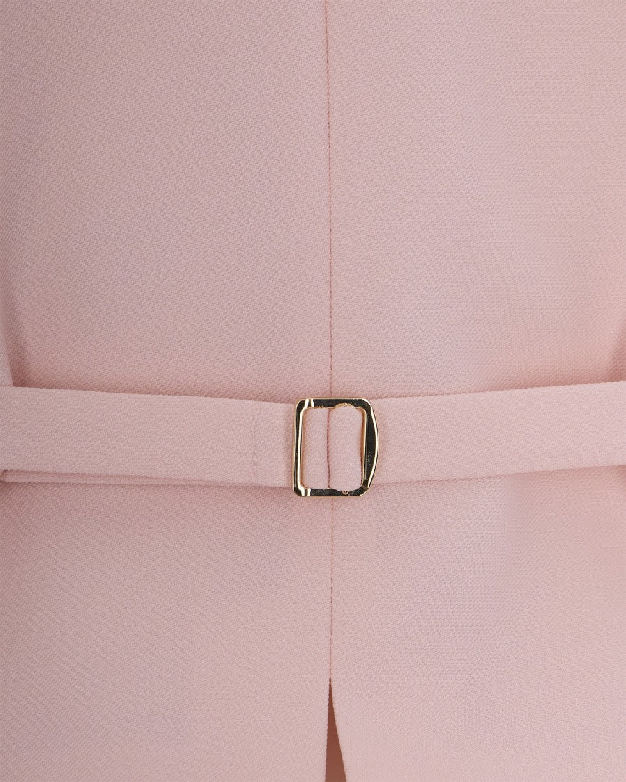 Max Mara Pink Crepe Gilet