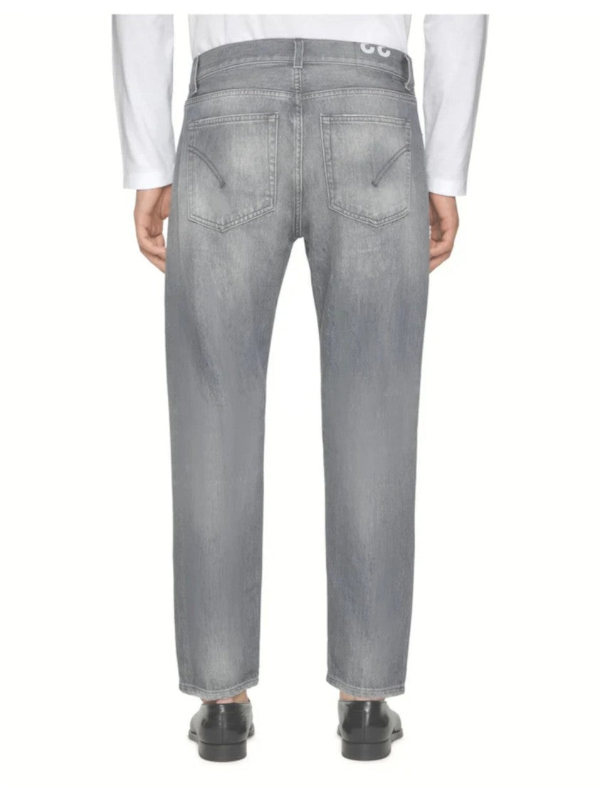 Dondup Relaxed Fit Faded Grey Jeans