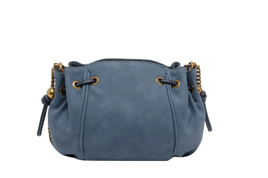 Liu Jo Blue Drawstring Shoulder Bag
