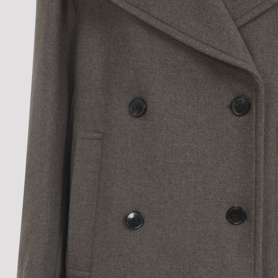 Dries Van Noten Taupe Brown Wool Raquel Coat