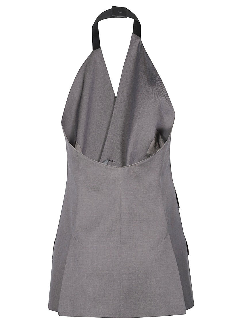 Max Mara Tailored Asymmetrical Halter Top