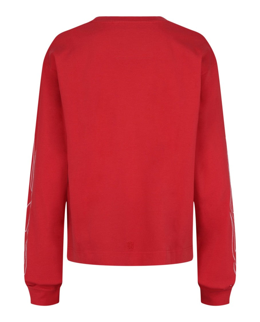 Givenchy Boxy Fit 4G Dragon Long Sleeve Sweatshirt