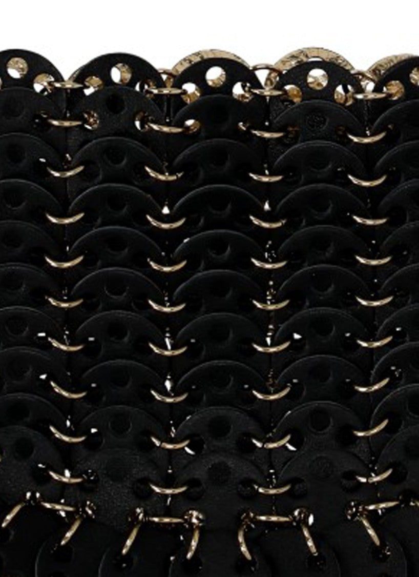 Rabanne Intricate Chainmail Shoulder Bag With Gold Accents