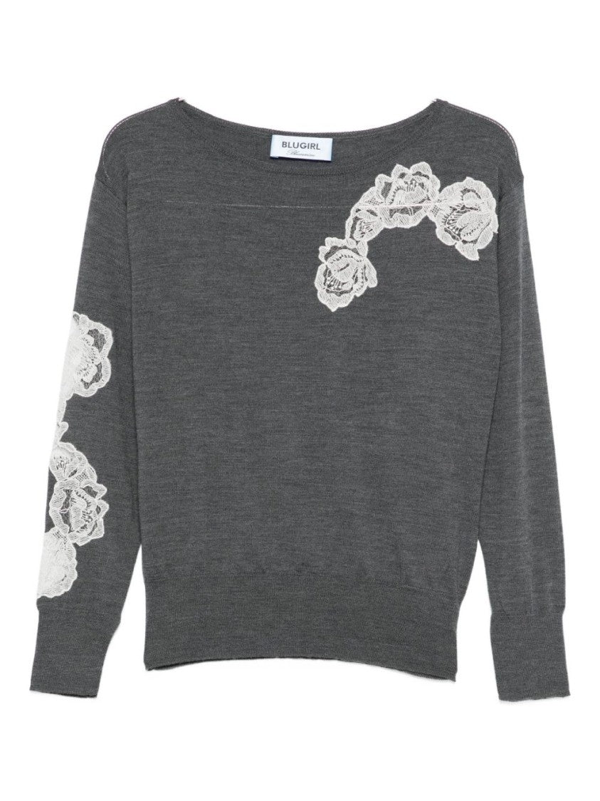 Blugirl Relaxed-Fit Anthracite Sweater