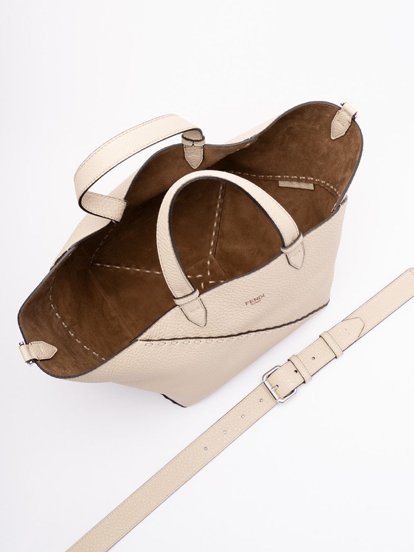 Fendi `Selleria Diag` Small Shopper