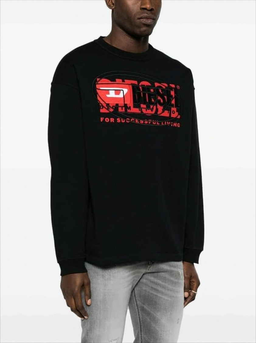 Diesel Graphic Logo Long-Sleeve T-Shirt