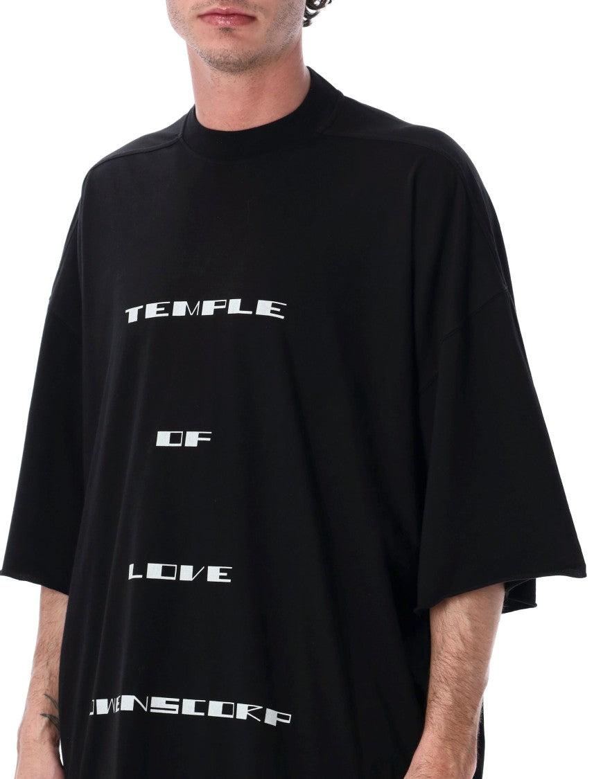 Drkshdw By Rick Owens Oversized Graphic Tommy T-Shirt