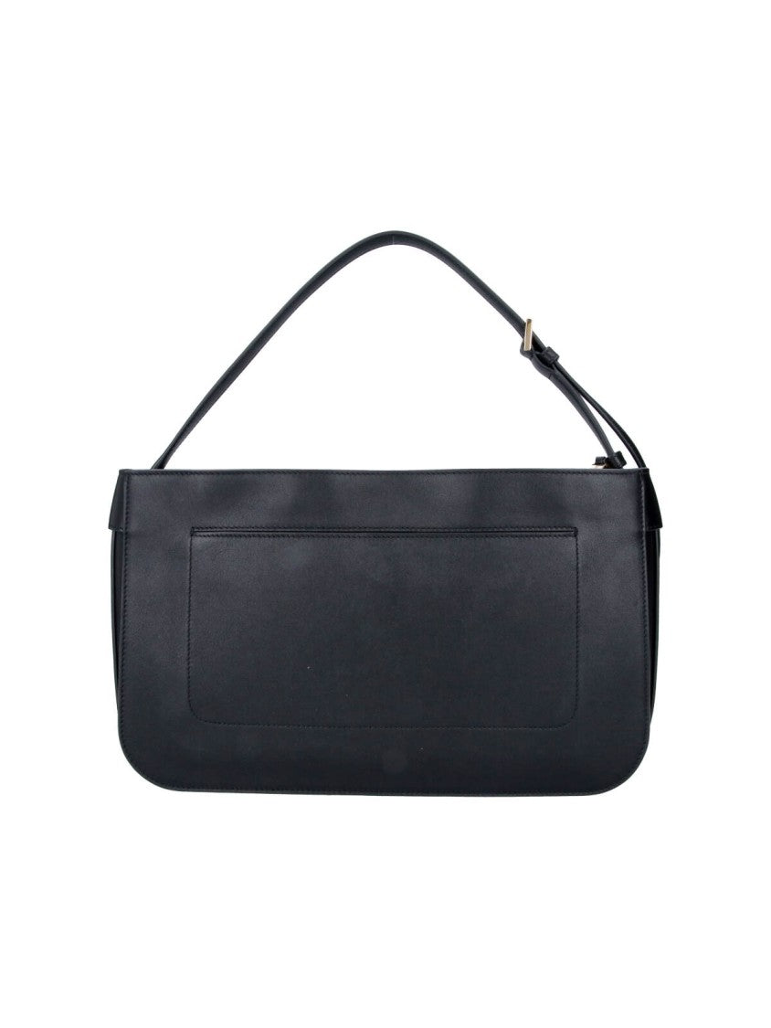 Ferragamo Black Cara S Calf Leather Shoulder Bag