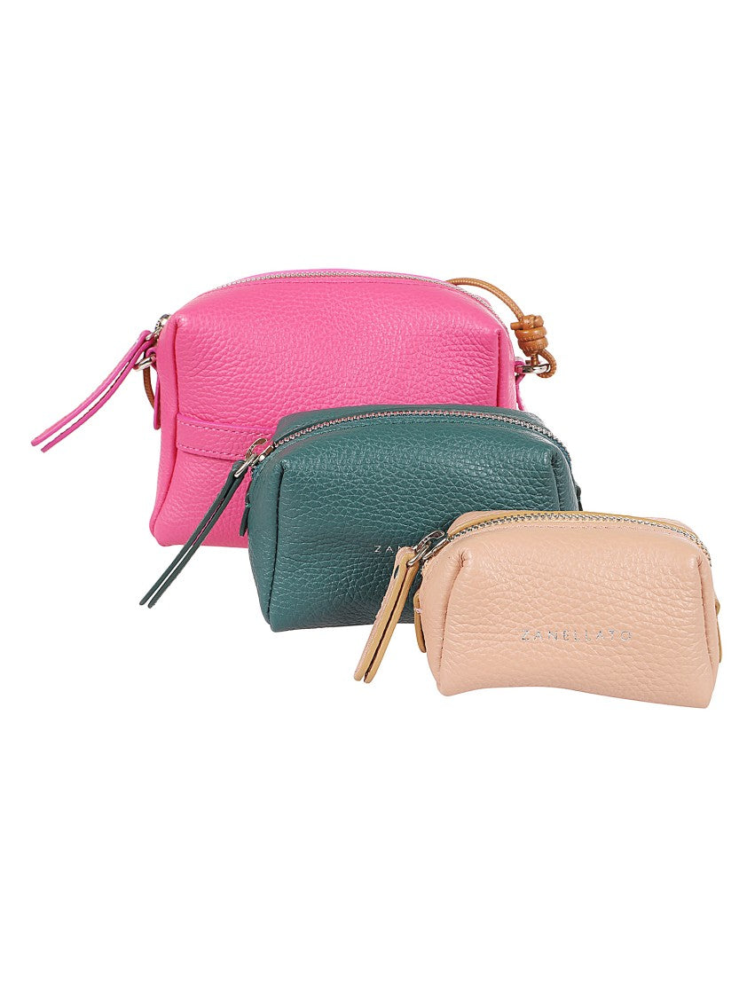 Zanellato Textured Leather Pouch Set